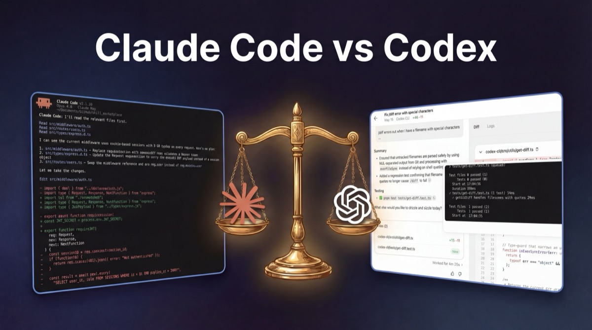 Codex vs Claude Code comparison