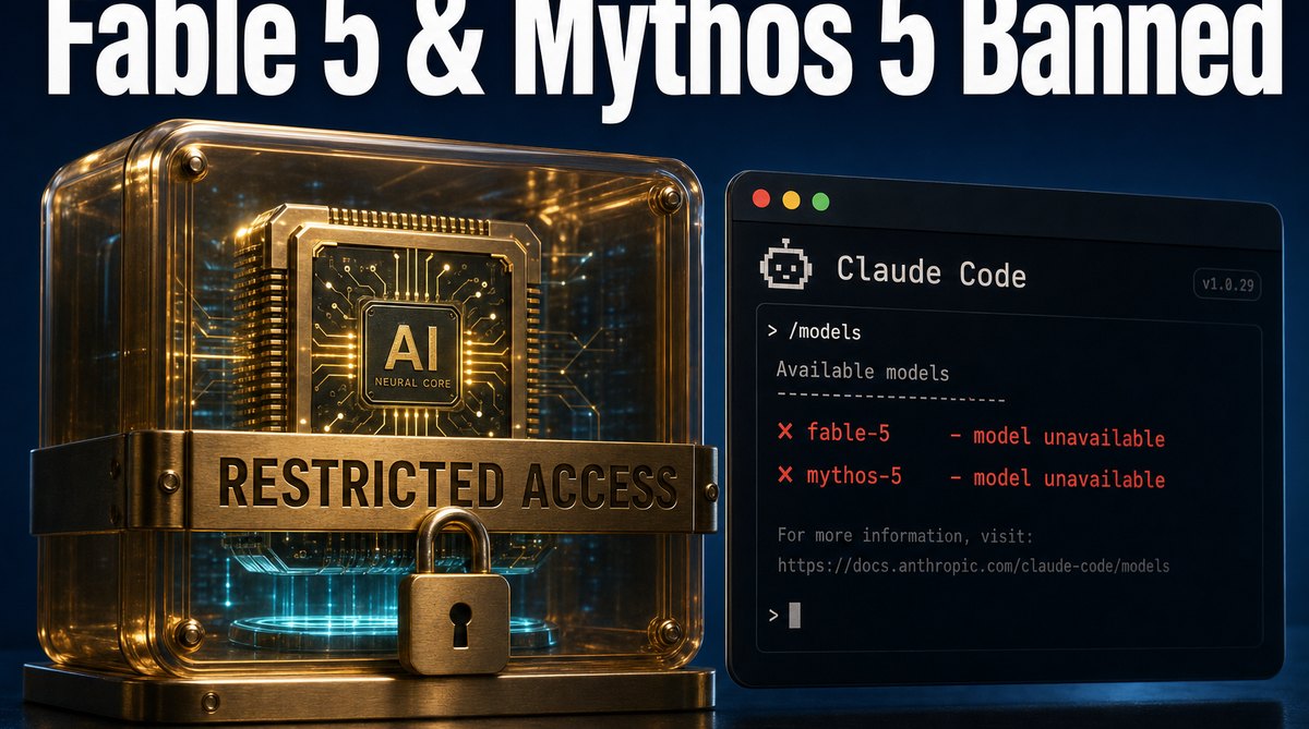 Claude Fable 5 and Mythos 5 access restricted under a US export-control directive